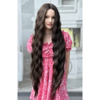 Длинный волнистый парик CHIC SWEET 100 см тон F5-6A темно-каштановый Длинный волнистый парик CHIC SWEET 100 см тон F5-6A темно-каштановый